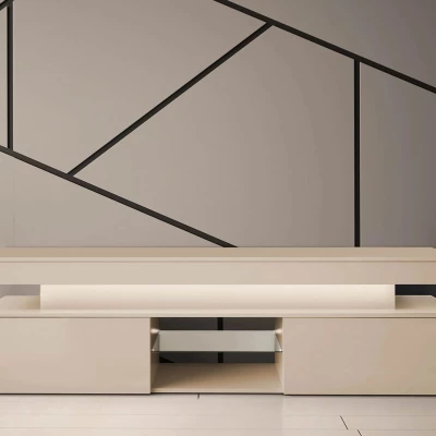 TV stolek HYDA - pískový béžový + LED osvětlení ZDARMA