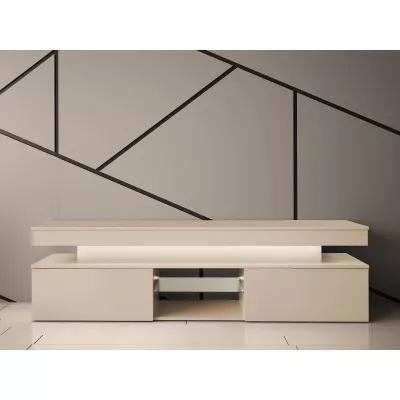 TV stolek HYDA - pískový béžový + LED osvětlení ZDARMA