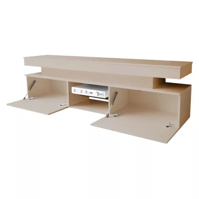 TV stolek HYDA - pískový béžový + LED osvětlení ZDARMA