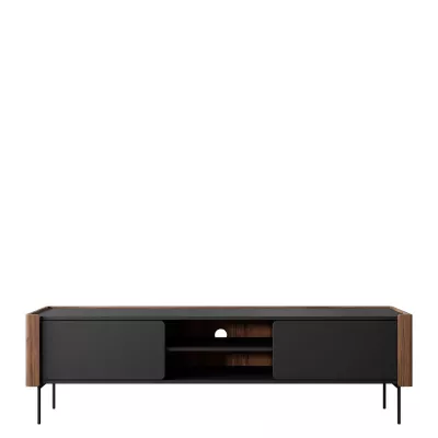 Široký televizní stolek DEJSY - ořech / černý