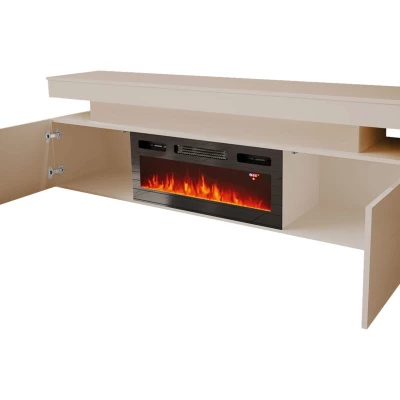 Sestava do obývacího pokoje HYDA 2 - písková béžová + LED osvětlení ZDARMA