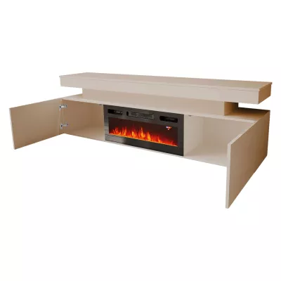 Sestava do obývacího pokoje HYDA 2 - písková béžová + LED osvětlení ZDARMA