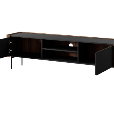 Sestava do obývacího pokoje DEJSY - ořech / černá