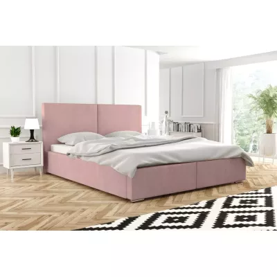 Jednolůžková čalouněná postel 120x200 SANDRINA 2 - růžová