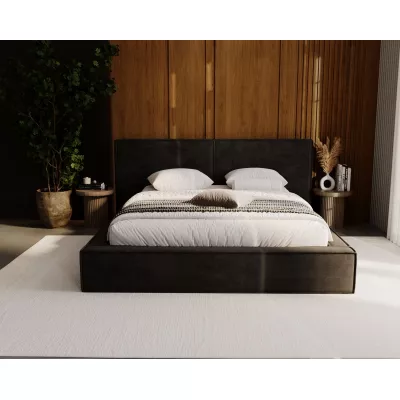 Manželská čalouněná postel 180x200 TELMA 2 - černá