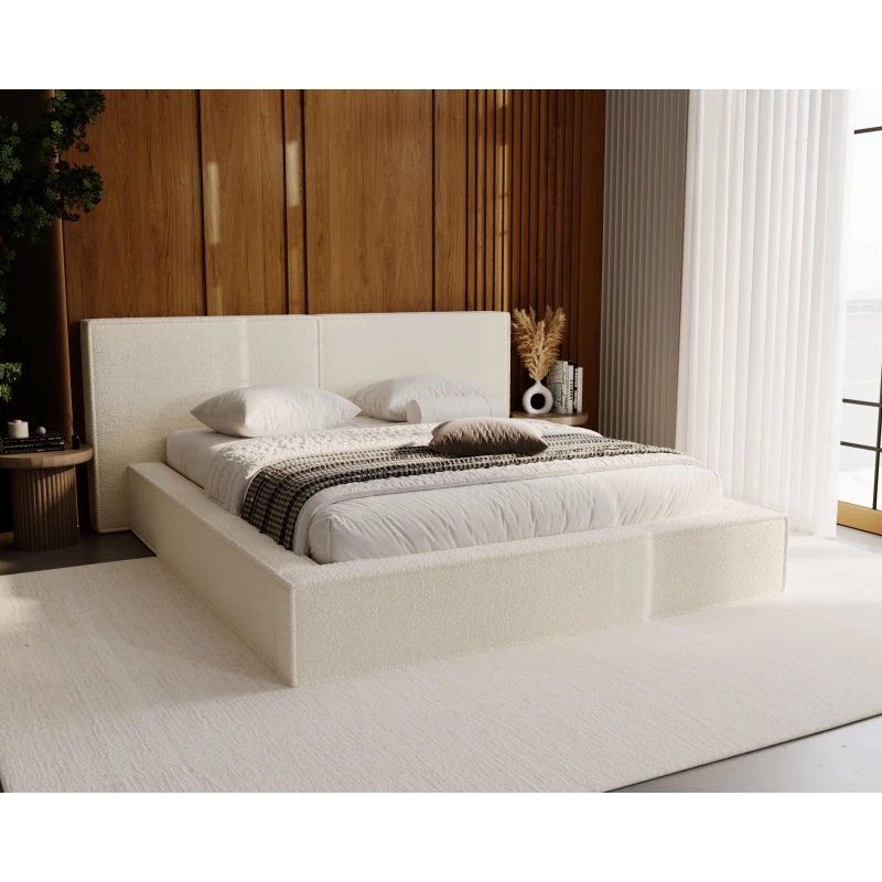 Manželská čalouněná postel 140x200 TELMA 2 - vanilková