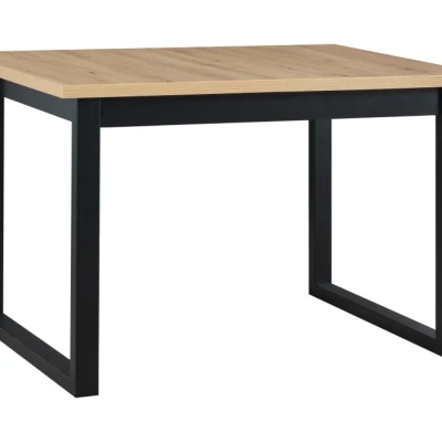 Jídelní stůl 80x120 NAPOLEON 3S - dub artisan / černý