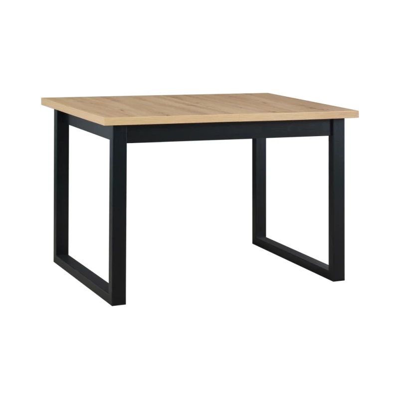 Jídelní stůl 80x120 NAPOLEON 3S - dub artisan / černý