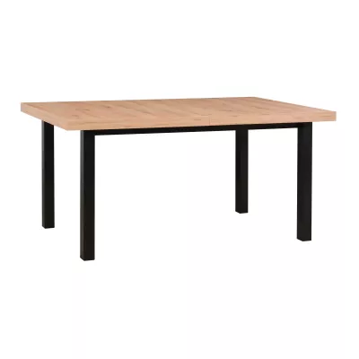 Jídelní stůl 92x160/200 PENELOPE 5 - dub artisan / černý