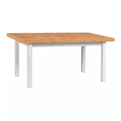 Jídelní stůl 92x160/200 PENELOPE 5 - dub wotan / bílý