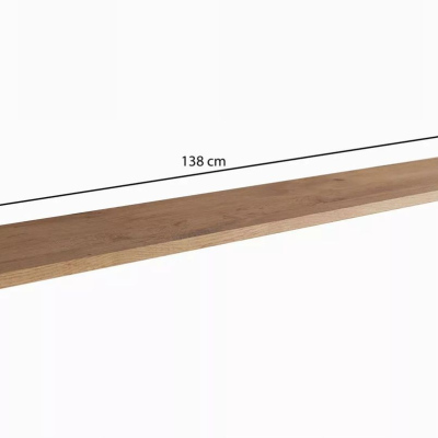 VÝPRODEJ - Polička 138 cm JUDY - dub lancelot