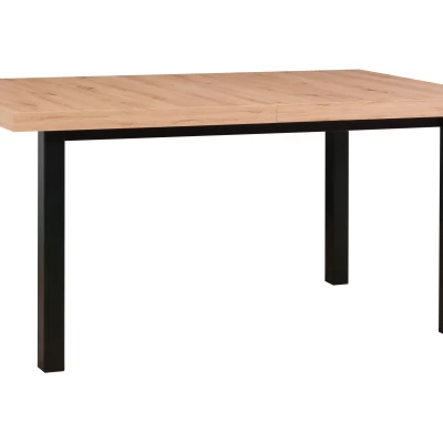 Jídelní stůl 92x160/240 (2x40) PENELOPE 6 - dub artisan / černý