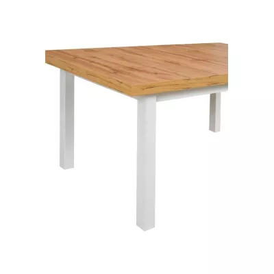 Jídelní stůl 92x160/240 (2x40) PENELOPE 6 - dub wotan / bílý