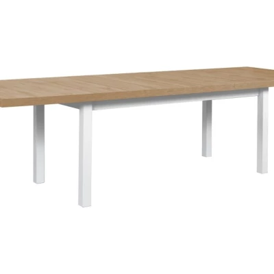 Jídelní stůl 100x200/280 (2x40) PENELOPE 7 - dub artisan / bílý