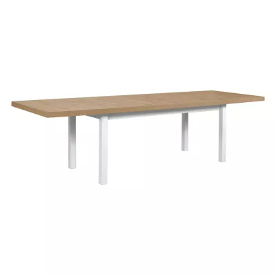 Jídelní stůl 100x200/280 (2x40) PENELOPE 7 - dub artisan / bílý