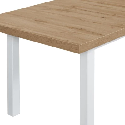 Jídelní stůl 100x200/280 (2x40) PENELOPE 7 - dub artisan / bílý