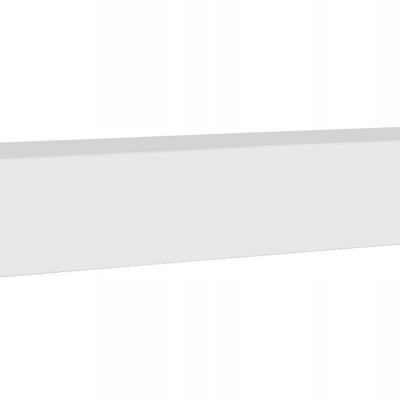 VÝPRODEJ - Obývací stěna s biokrbem FREYA 4 - bílá / černý lesk