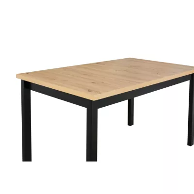 Jídelní stůl 80X140 DOROTA 2M - dub artisan / černý