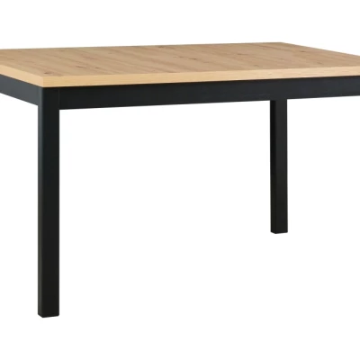 Jídelní stůl 80X140 DOROTA 2M - dub artisan / černý