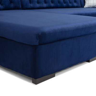 VÝPRODEJ - Sedačka do U na každodenní spaní SKAGEN - béžová, pravý roh