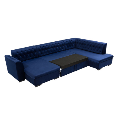 VÝPRODEJ - Sedačka do U na každodenní spaní SKAGEN - béžová, pravý roh