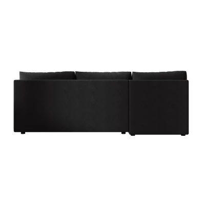 Rozkládací rohová sedačka ADELINDE - černá 1, pravý roh