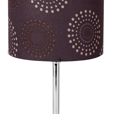 Stolní lampa ELLADIO, hnědá, vzorovaná