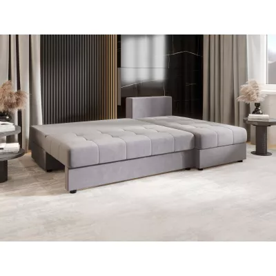 Rozkládací rohová sedačka ADELINDE - světle šedá, pravý roh