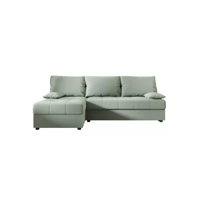 Rozkládací rohová sedačka ADELINDE - zelená, levý roh