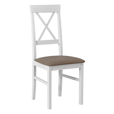 Jídelní židle JARMILA 14D - bílá / béžová