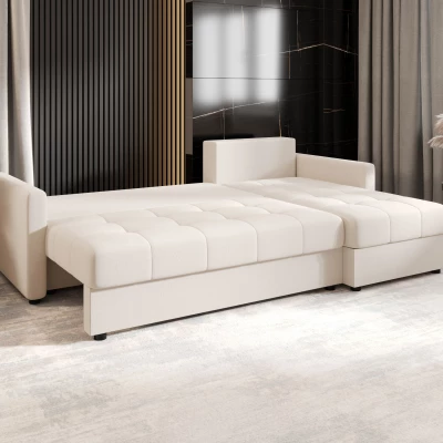 Rozkládací sedací souprava ADELINDE - smetanová, pravý roh