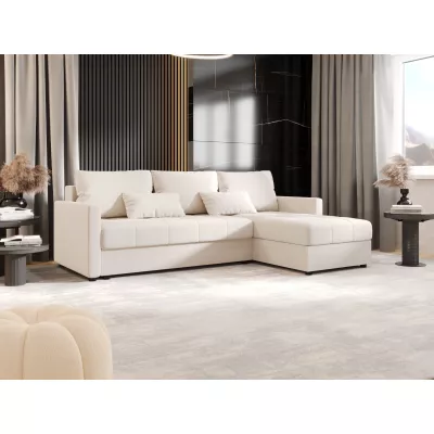 Rozkládací sedací souprava ADELINDE - smetanová, pravý roh