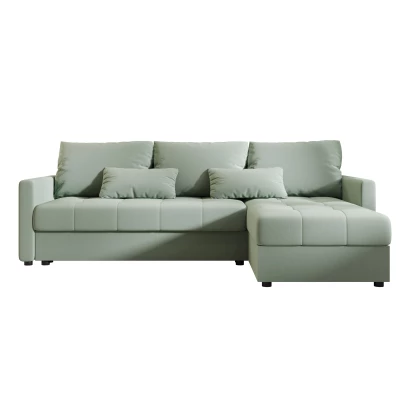 Rozkládací sedací souprava ADELINDE - zelená, pravý roh