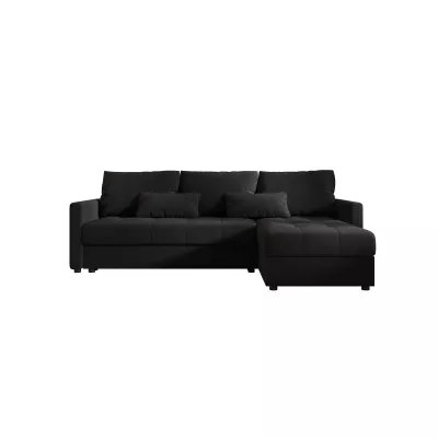 Rozkládací sedací souprava ADELINDE - černá 1, pravý roh