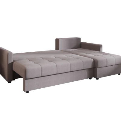 Rozkládací sedací souprava ADELINDE - šedá, pravý roh