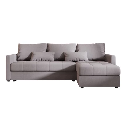 Rozkládací sedací souprava ADELINDE - šedá, pravý roh