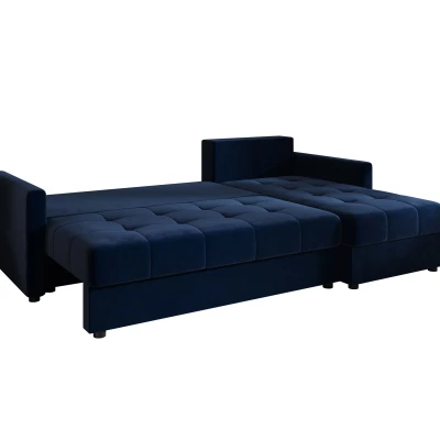 Rozkládací sedací souprava ADELINDE - tmavě modrá, pravý roh