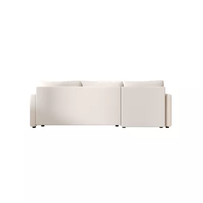 Rozkládací sedací souprava ADELINDE - smetanová, levý roh