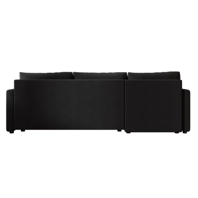 Rozkládací sedací souprava ADELINDE - černá 1, levý roh