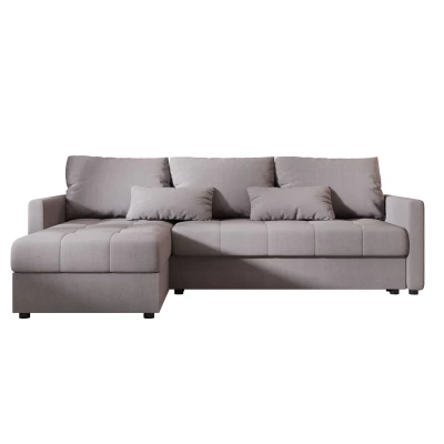 Rozkládací sedací souprava ADELINDE - šedá, levý roh