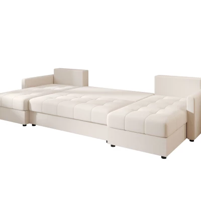 Rozkládací sedací souprava do U ADELINDE - smetanová