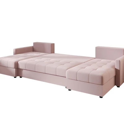 Rozkládací sedací souprava do U ADELINDE - růžová