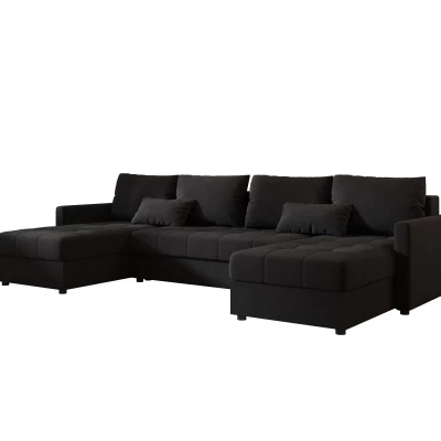 Rozkládací sedací souprava do U ADELINDE - černá 1