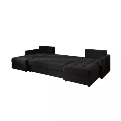 Rozkládací sedací souprava do U ADELINDE - černá 1