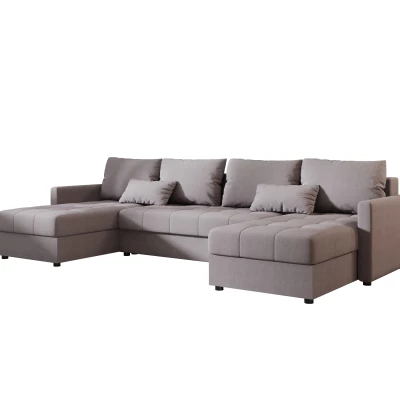 Rozkládací sedací souprava do U ADELINDE - šedá