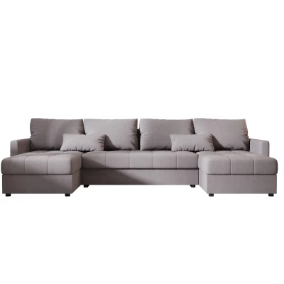 Rozkládací sedací souprava do U ADELINDE - šedá