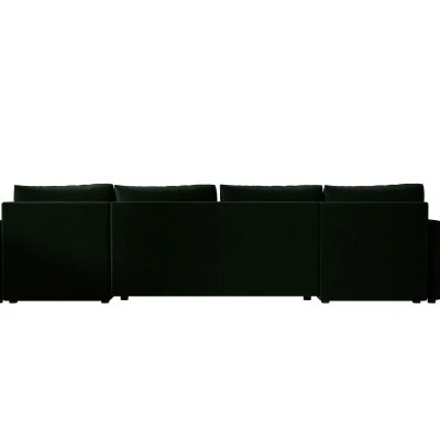 Rozkládací sedací souprava do U ADELINDE - tmavě zelená