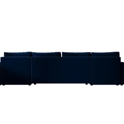 Rozkládací sedací souprava do U ADELINDE - tmavě modrá