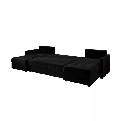 Rozkládací sedací souprava do U ADELINDE - černá 2