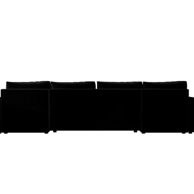 Rozkládací sedací souprava do U ADELINDE - černá 2